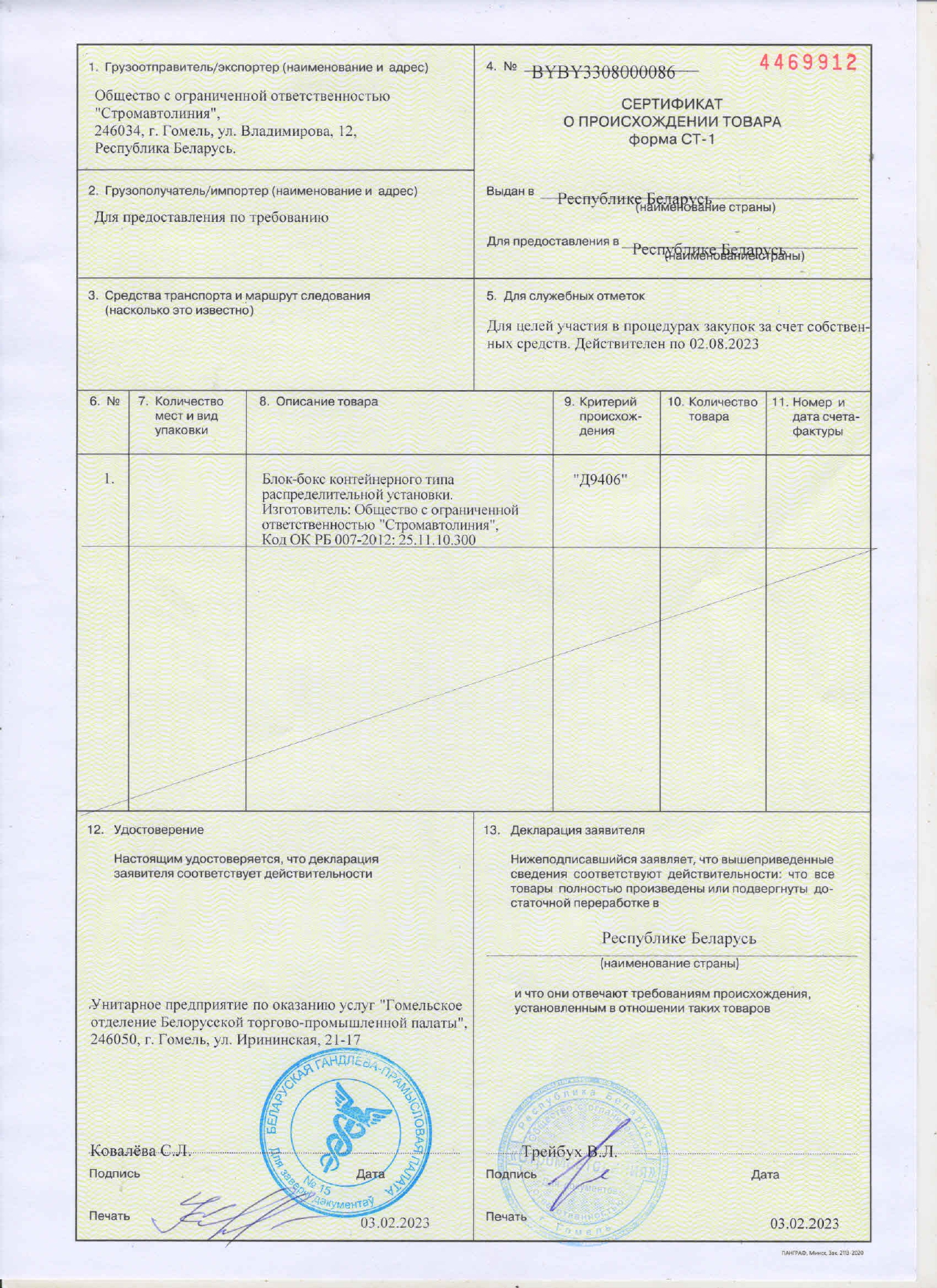 сертификаты